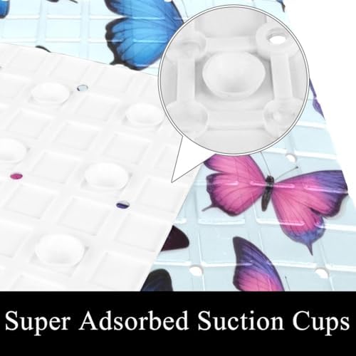 Non Slip Bathtub and Shower Mat 26.8x15.1 inch, Bath Mat - Image 3