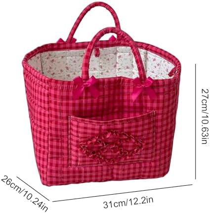 Floral Fabric Storage Basket Car Interior Storage Basket Underwear Sundries - Image 2