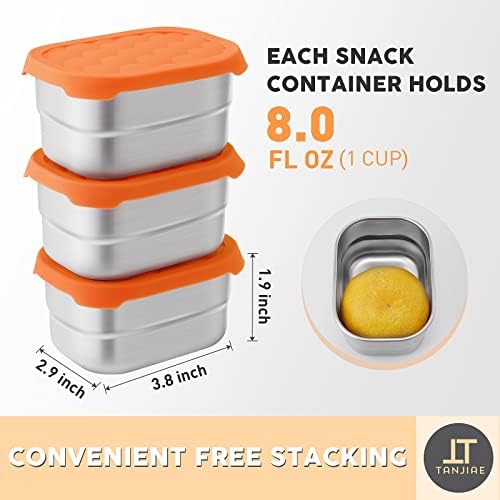 Tanjiae Small Stainless Steel Snack Containers - Image 4