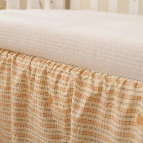 Crib Skirt with Platform, Ruffled Wave Design Baby Bed Skirt - Image 6