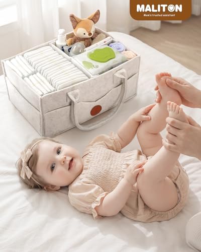 Maliton Felt Diaper Caddy Organizer - Image 3
