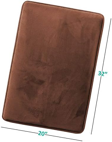 Clara Clark Bathroom Rugs, Velvet Memory Foam Bath Mat, Machine Washable Bath - Image 3