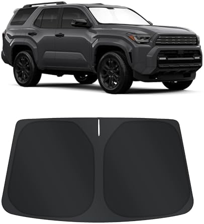 TINGLU Sun Shade for Toyota 4Runner 2025 2026 Accessories Windshield Sun Shade by TINGLU