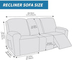 ZNSAYOTX Sofa Recliner Cover 8-Piece Super Soft Recliner Couch Covers - Image 4