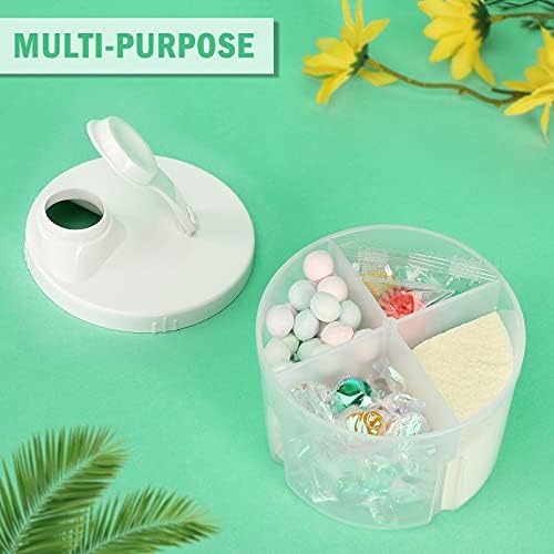 Accmor Baby Formula Dispenser On The Go, Non-Spill Rotating Four-Compartment - Image 4