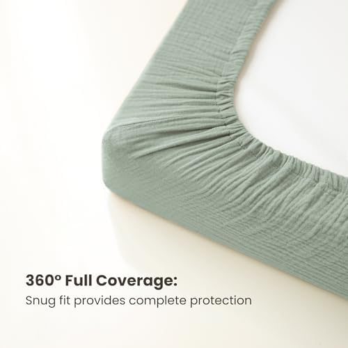 Konssy 2 Pack Muslin Changing Pad Covers - Image 5