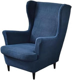 NILUOH Wingback Chair Covers 2-Piece, Armchair Slipcovers by NILUOH
