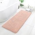 Polyester Bathroom Runner Rug 24"x60" Dusty Pink, Soft Bath Mat by Kildoss