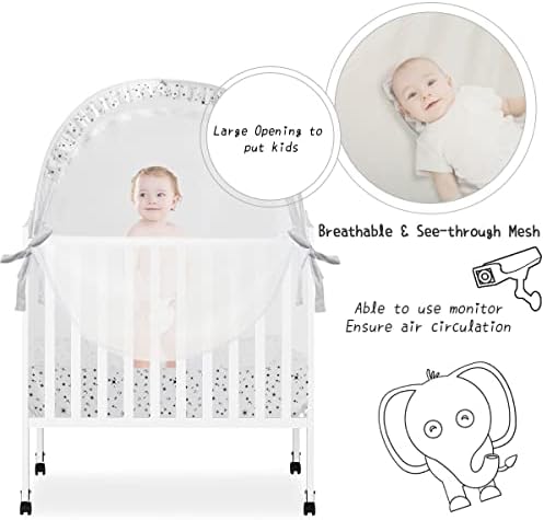 L RUNNZER Baby Pack N Play Tent, Pack and Play Canopy to Keep Baby in, Portable - Image 4