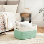 Artfeel Blanket Basket, Rectangle Woven Baskets - Image 2