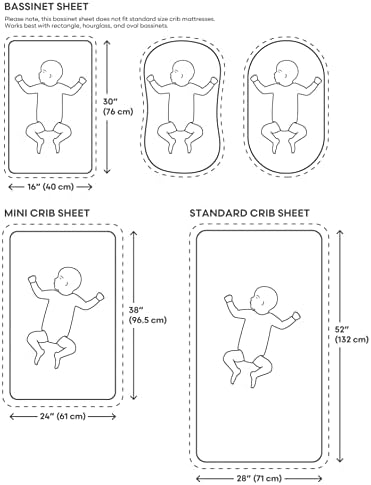 mushie Extra Soft Muslin Fitted MINI Crib Sheet | 24"x 38" - Image 3