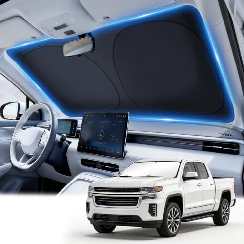 JUSTTOP Windshield Sun Shade for 2019-2025 2026 Chevrolet/Chevy Silverado 1500 by JUSTTOP