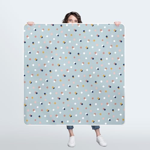 51" Heavy Duty Baby Splat Mat for Under High Chair | Includes Wet Bag | Premium - Image 3