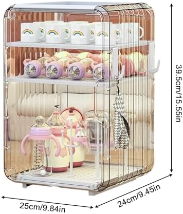 Baby Bottle Drying Rack Large Capacity, Baby Bottle Organizer, 3/4-layer - Image 6