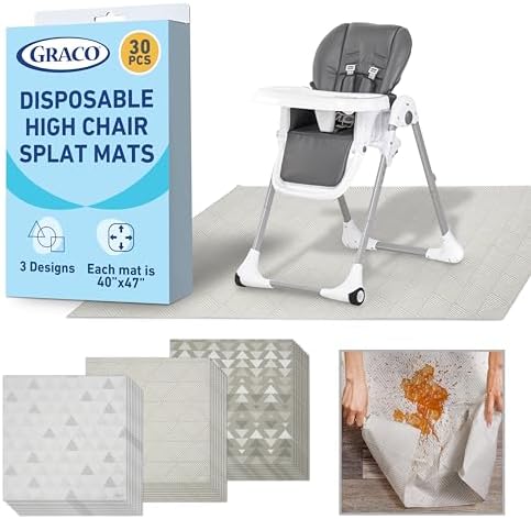 Graco Baby Disposable Splat Mats, 30 Sheets by Graco