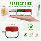 EONJOE 2oz Glass Dressing Containers - Image 2