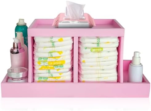Diaper Caddy Organizer, Changing Table Organizer, Wooden Diaper Organizer by EnjoyYourLife