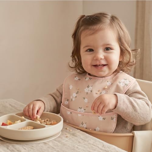 3 Pack Waterproof Baby Bibs for Eating, Mess Proof Feeding Bib - Image 2
