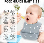 ME.FAN Silicone Baby Bibs for Babies & Toddlers | Adjustable Silicone Bibs Set - Image 2
