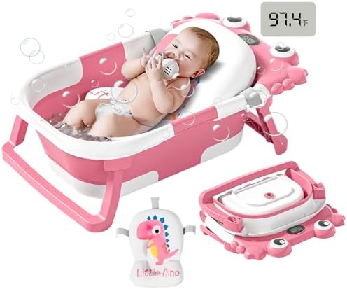 Collapsible Baby Bathtub for Newborns to Toddler by WyfKyd