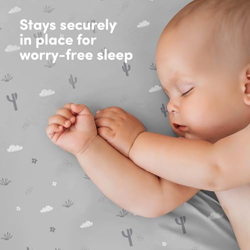 Cotton Crib Sheets 2 Pack – Sweety Fox Mini Fitted Sheets - Image 5