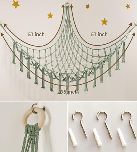mirolam Stuffed Animal Storage Hammock or Net - Image 6