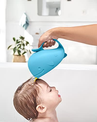 Skip Hop Baby Bath Rinse Cup MOBY Tear-Free Waterfall Rinser Blue Age 0+ - Image 2