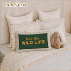 Boys Room Decor Live The Wild Life 12x20 Pillow Cover - Image 6