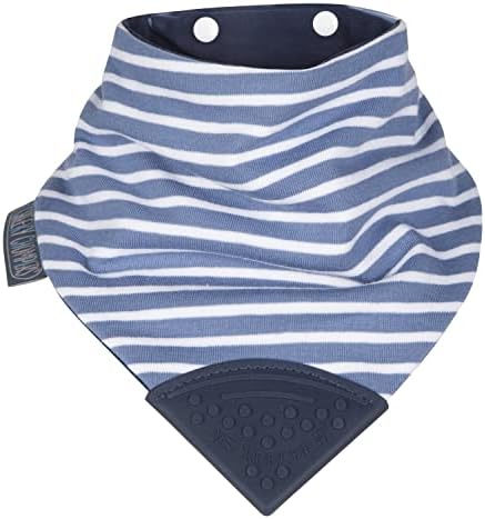 Cheeky Chompers Neckerchew Teething Bib, 2-in-1 Bandana Style Bib w/Food Grade by CheekyChompers