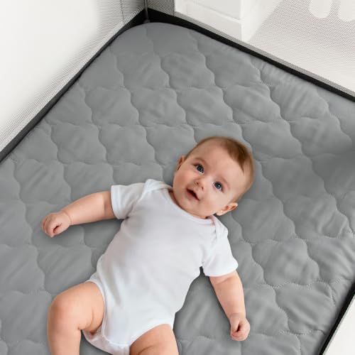 Pack and Play Mattress Pad Protector Sheet Fitted Waterproof Mattress Cover - Image 4