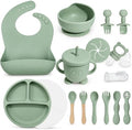 Silicone Baby Feeding Utensils Set by Catvegue