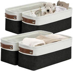DECOMOMO Narrow Storage Bins, Small Storage Baskets by DECOMOMO