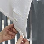 BreathableBaby Breathable Mesh RailGuard Teething Cover — White — 51” Long - Image 3