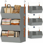 Hanging Closet Organizer Extra Large, Clothes Hanging Shelves by DiMJ