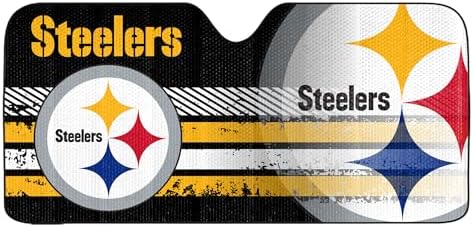 Fanmats NFL Windshield Sun Auto Shade, Sun Shield Sun Visor Accordion tri-fold by FANMATS