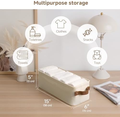 StorageWorks Narrow Storage Bins, Toilet Paper Storage - Image 2