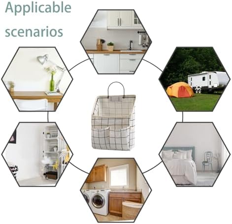 2 Pack Wall Hanging Storage Bags, Organizer - Image 4