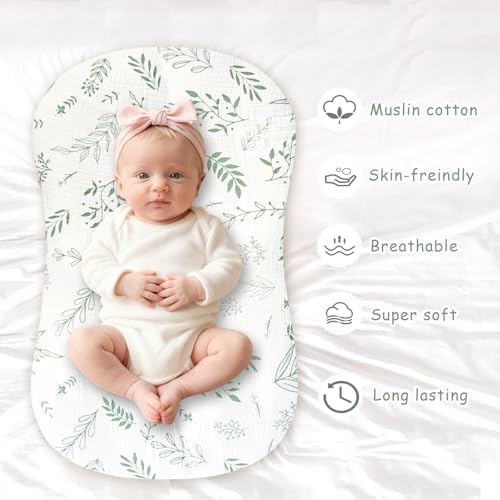 Hooyax Muslin Baby Lounger Cover 2 Pack - Image 5