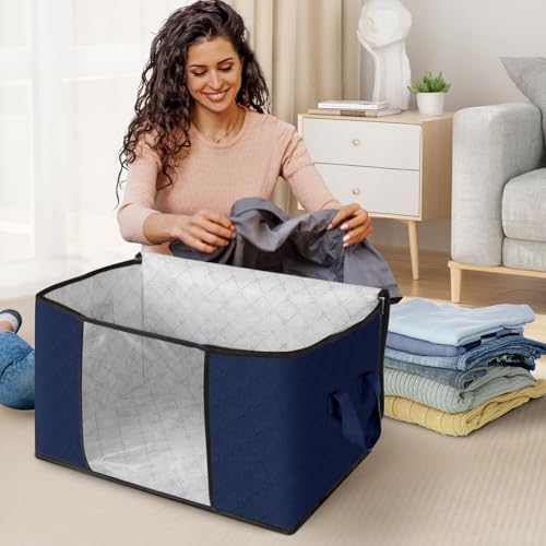 Fab totes 8 Pack Storage Bags for Clothes Blanket Storage Bins - Image 3