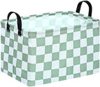 MAIZMZ Sage Checkered Storage Basket Baby Toys Organizer Bins Decorative Gifts by MAIZMZ