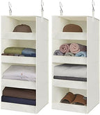 GRANNY SAYS 4-Shelf Hanging Closet Organizer, Foldable Storage by GRANNYSAYS
