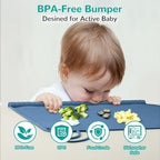 Silicone Placemat for Baby Self-Eating: Dishwasher Safe & Non-Slip for Dining - Image 5