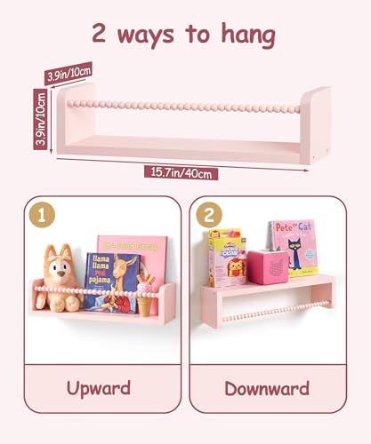 Nursery Book Shelves for Wall - Image 2