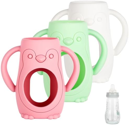 3 Pack Silicone Sleeves for MAM Baby Bottles by XUNICUTE