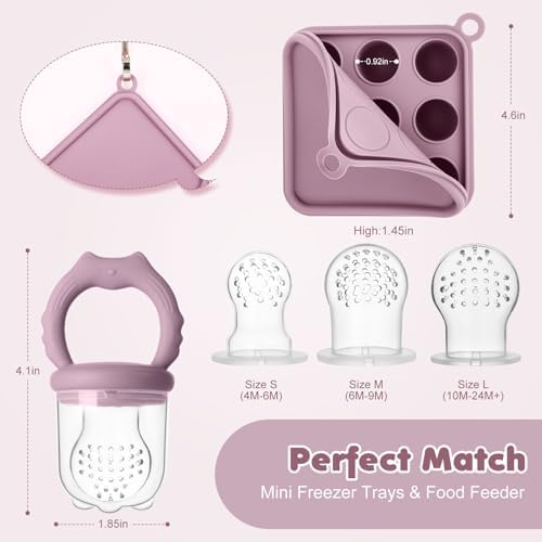 Baby Fruit Food Feeder Breastmilk Popsicle Molds, Silicone Food Freezer Tray - Image 5