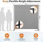 Room Divider Single Panel, Fabric Portable Privacy Screen Wall Divider - Image 4