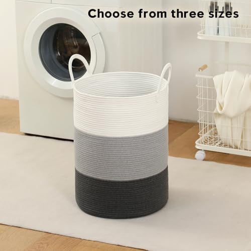 Laundry Basket Hamper Tall Rope Storage Woven - Image 2