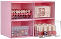 Vtopmart 4 Pack Small Clear Stackable Storage Drawers by Vtopmart