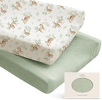 Konssy 100% Cotton Muslin Changing Pad Cover 2 Pack by Konssy