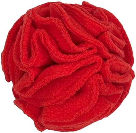 Glory To Dog Puppy/Small Breed Snuffle Dog Puzzle Ball Toy Red by GloryToDog